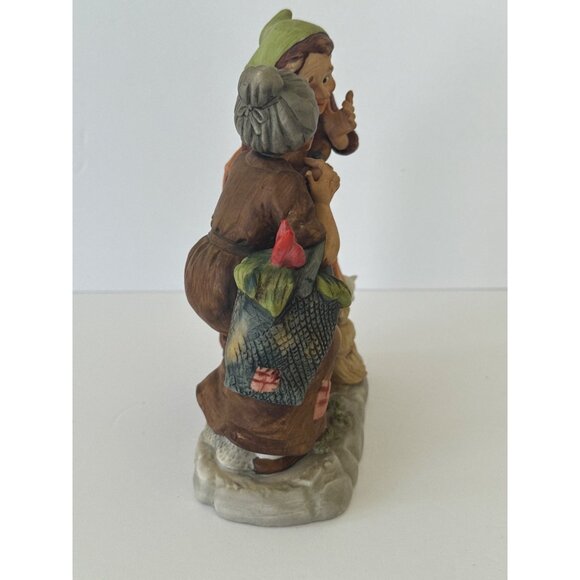 Lefton Hand-Painted Porcelain Figurine Of Gossiping Women With Cat - Picture 4 of 11